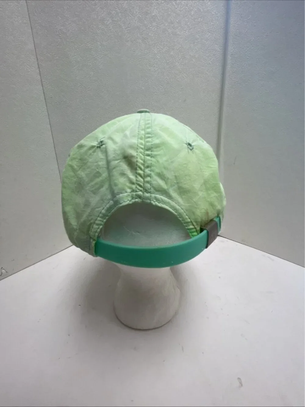 Vintage Ping Golf Hat Leather Strapback Hat Cap Karsten USA - Neon Green